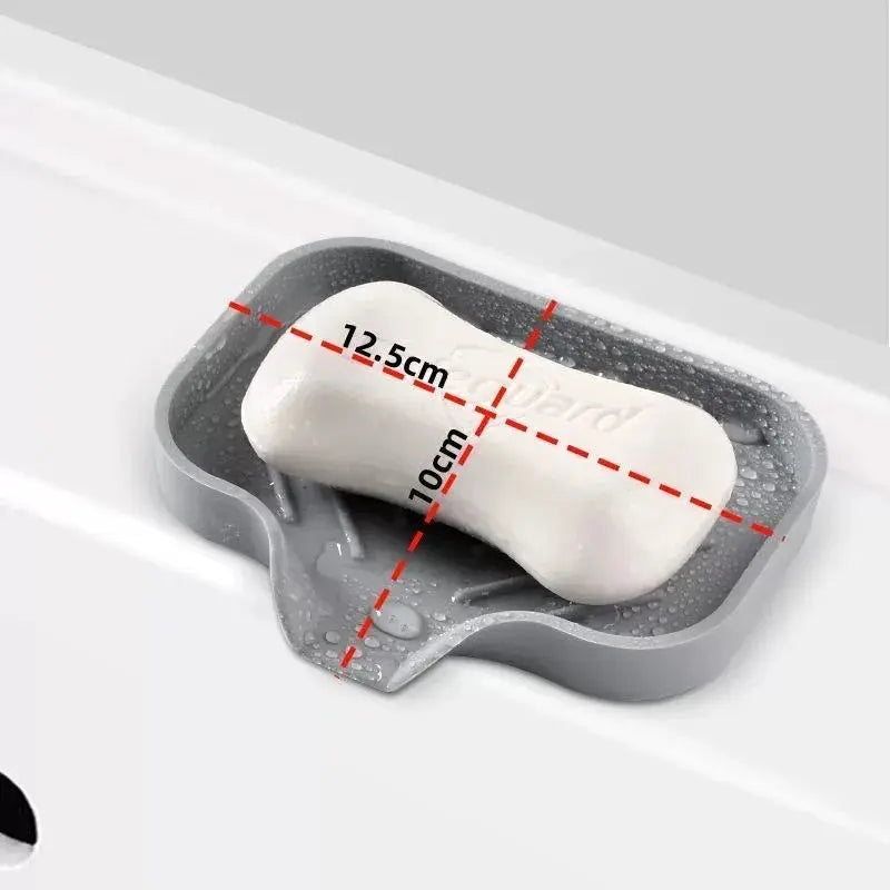 Silicone Faucet Mat Kitchen Sink Tray Soap Dispenser Sponge Drain Pad Sink SplashDrying Mat Countertop Storage Tray SoapTray KEIKO