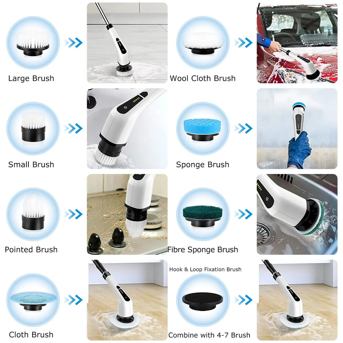 SparkSpin scrubber side view supplier photo