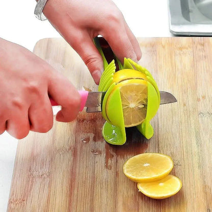 Stainless Steel Kitchen Handheld Orange Lemon Slicer Tomato Cutting Clip Fruit Slicer Onion Slicer KitchenItem Cutter Accessorie KEIKO