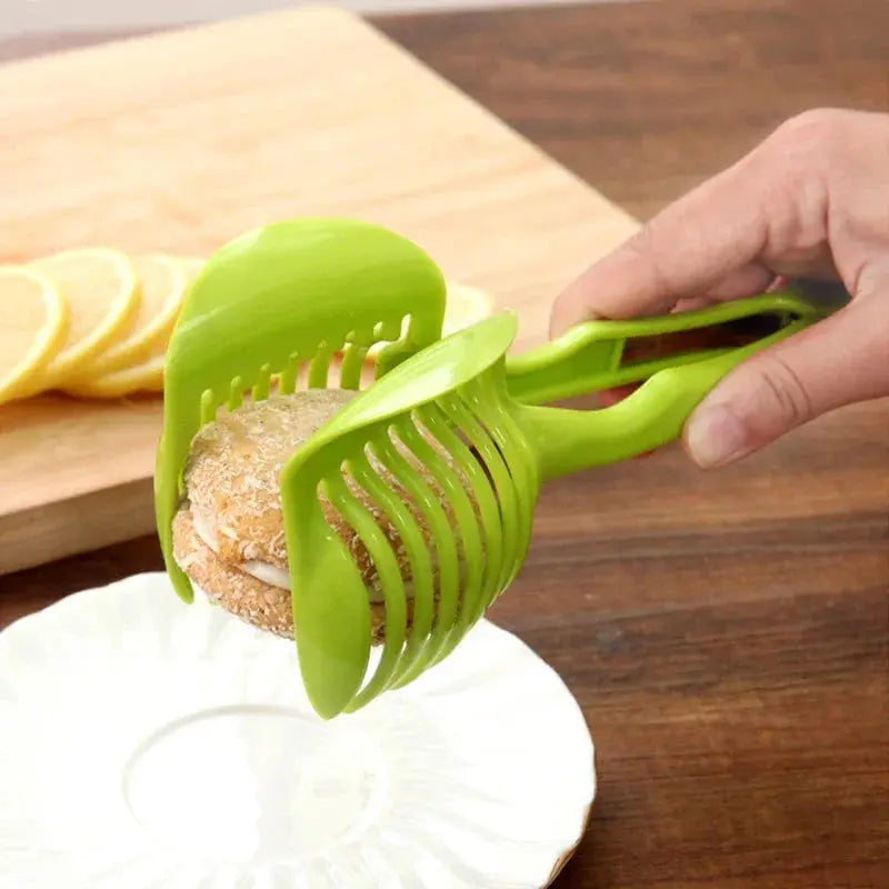 Stainless Steel Kitchen Handheld Orange Lemon Slicer Tomato Cutting Clip Fruit Slicer Onion Slicer KitchenItem Cutter Accessorie KEIKO