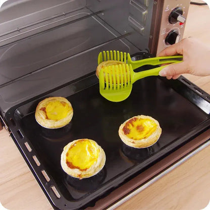 Stainless Steel Kitchen Handheld Orange Lemon Slicer Tomato Cutting Clip Fruit Slicer Onion Slicer KitchenItem Cutter Accessorie KEIKO