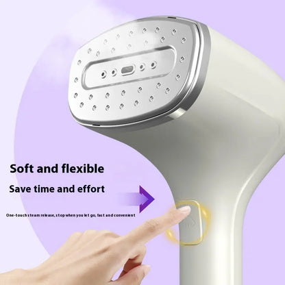 SteamSnap Wand beige handheld steamer, steam panel and one-touch steam button