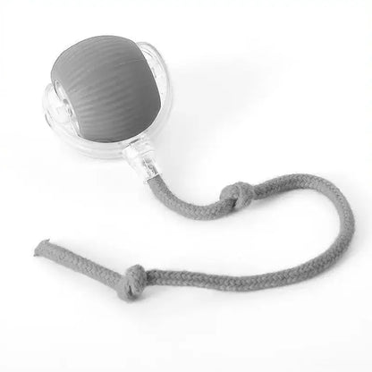 Super Drive Interactive Rolling Ball For Cats Rope Gray KEIKO