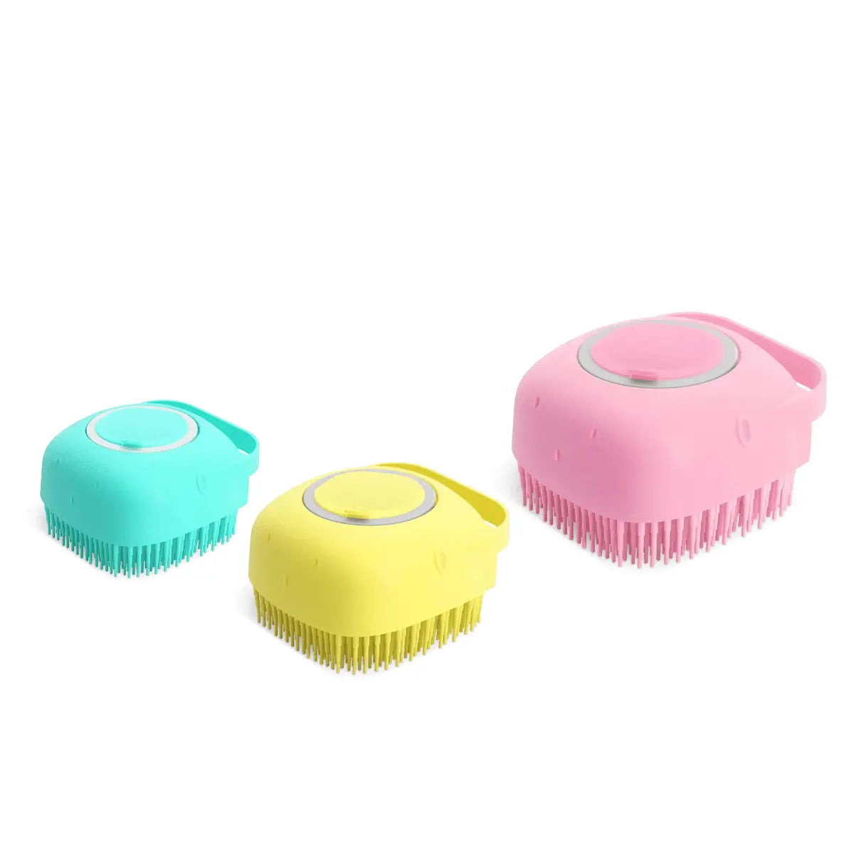 The BUBBLE BRUSH 2 in 1 Bath Brush Comb with Shampoo Dispenser KEIKO