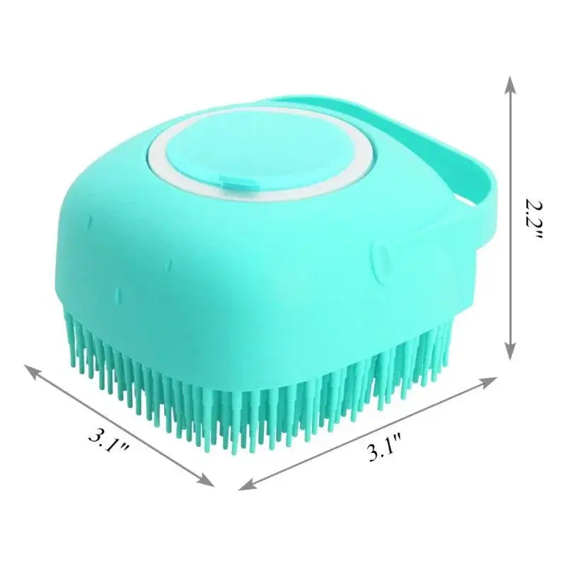 The BUBBLE BRUSH 2 in1 Bath Brush Comb with Shampoo Dispenser KEIKO