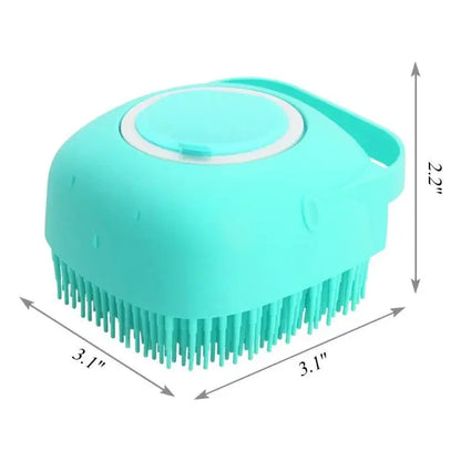 The BUBBLE BRUSH 2 in1 Bath Brush Comb with Shampoo Dispenser KEIKO