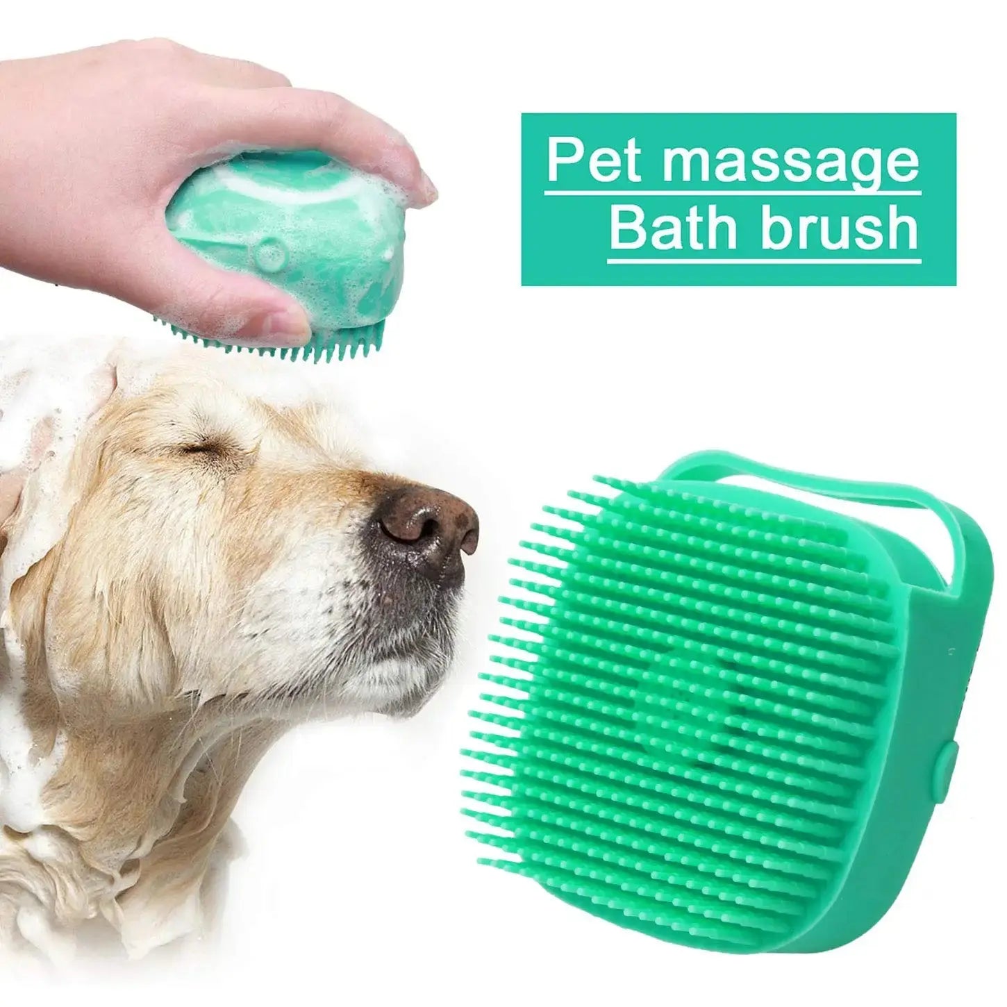 The BUBBLE BRUSH 2 in1 Bath Brush Comb with Shampoo Dispenser KEIKO