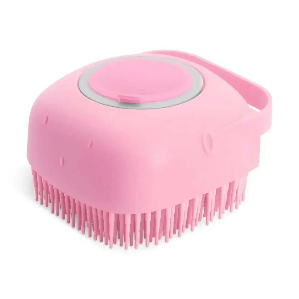 The BUBBLE BRUSH 2 in1 Bath Brush Comb with Shampoo Dispenser KEIKO
