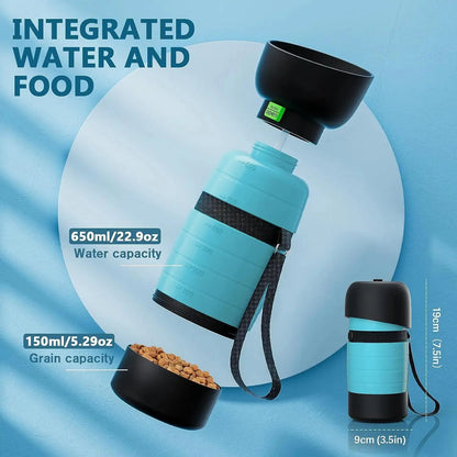 Upgraded Dog Water Bottles, Portable, Accompanying Pet Water Cup for Going Out, Outdoor Water Cup, Food Travel Bowls, 650ml KEIKO