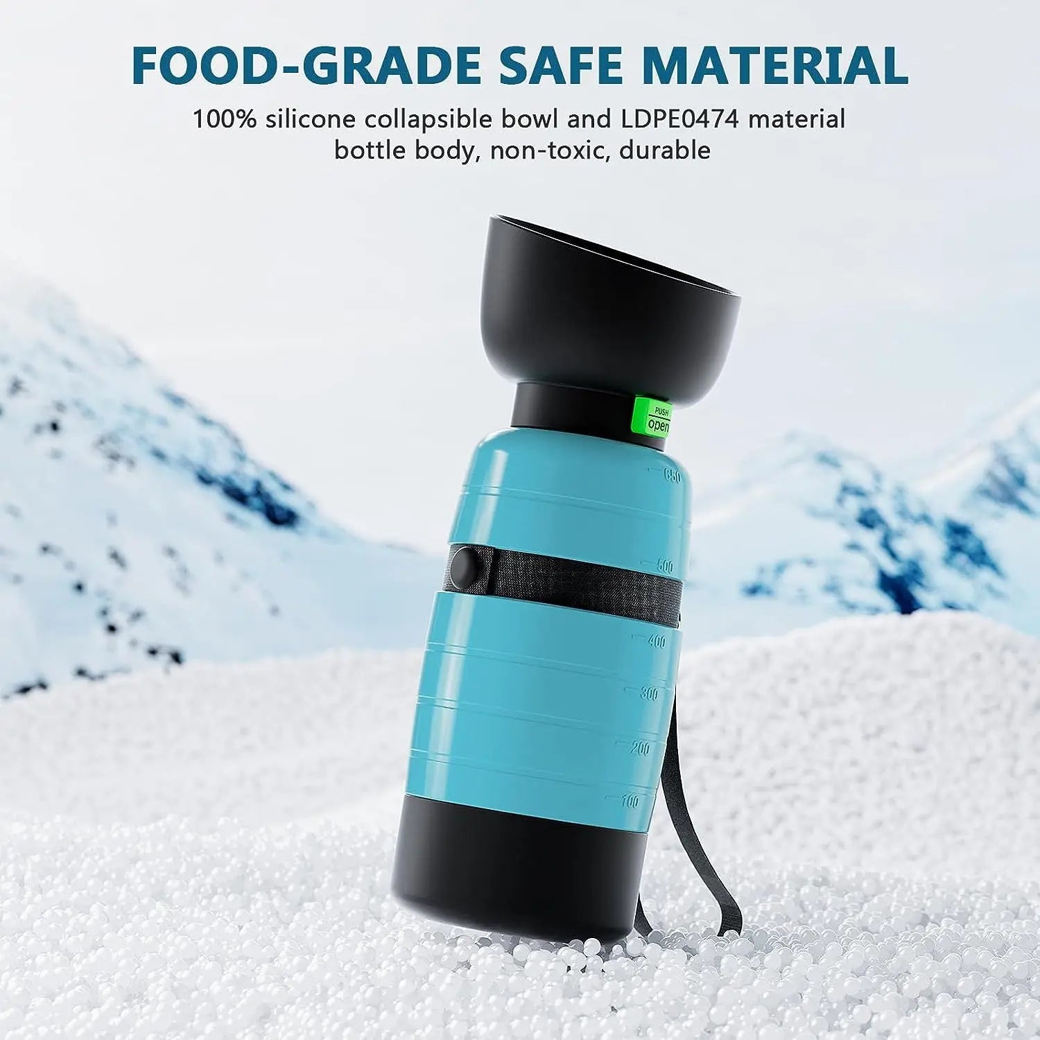 Upgraded Dog Water Bottles, Portable, Accompanying Pet Water Cup for Going Out, Outdoor Water Cup, Food Travel Bowls, 650ml KEIKO