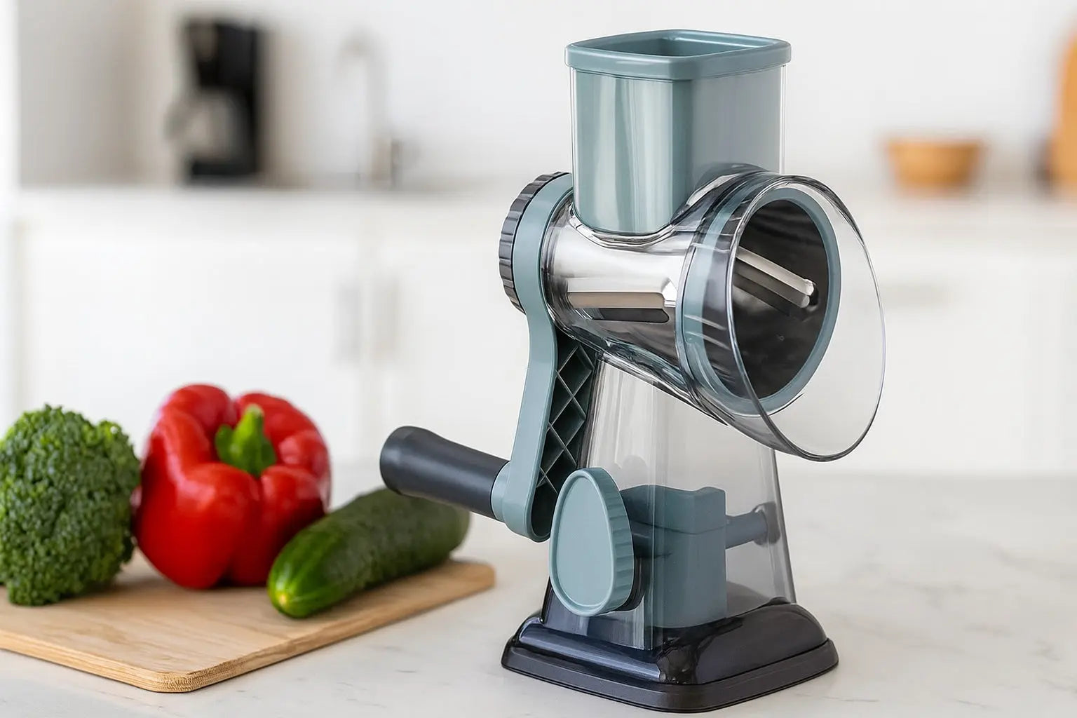 VeggieVortex - 3 in 1 Rotary Vegetable and Cheese slicer/shredder