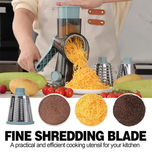 VeggieVortex - 3 in 1 Rotary Vegetable and Cheese slicer/shredder KEIKO