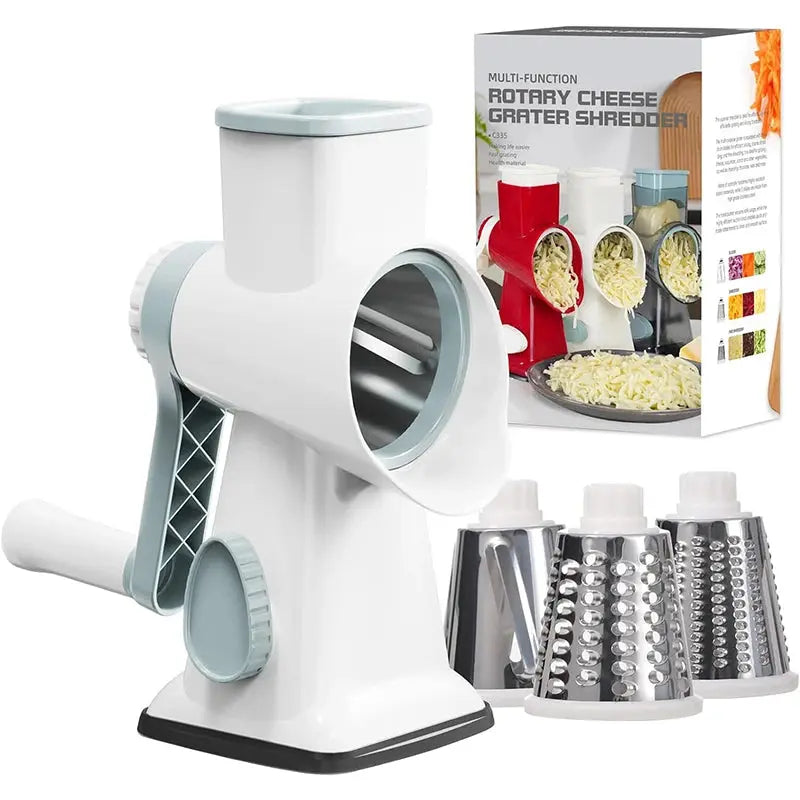 VeggieVortex - 3 in 1 Rotary Vegetable and Cheese slicer/shredder KEIKO