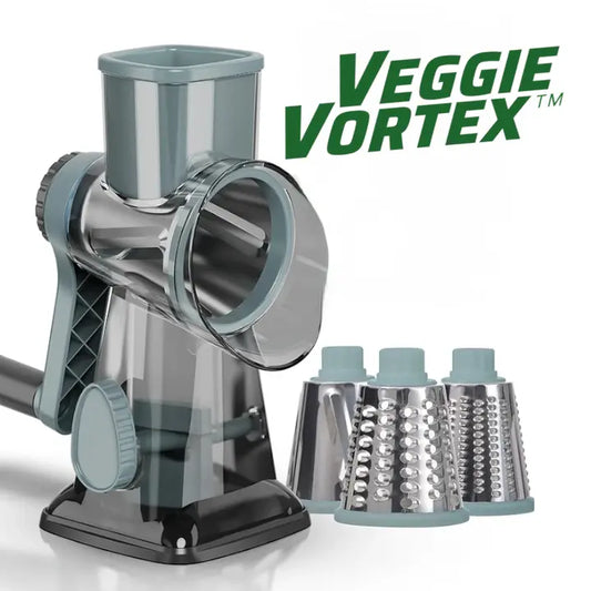 VeggieVortex - 3 in 1 Rotary Vegetable and Cheese slicer/shredder KEIKO